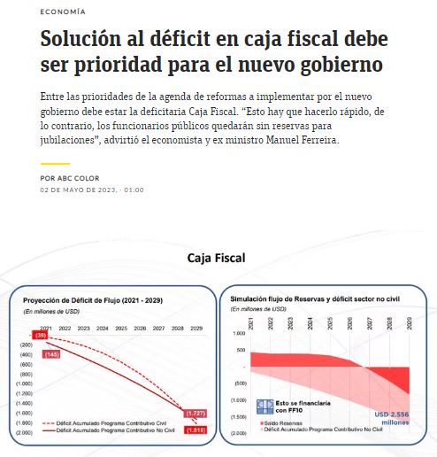 Solución al déficit en caja fiscal debe ser prioridad para el nuevo gobierno